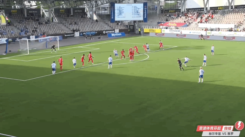 芬超半场:林任意球破门+错失空门,赫尔辛基1-0雅罗